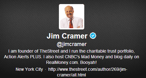 Jim Cramer Twitter