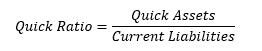 acid test ratio