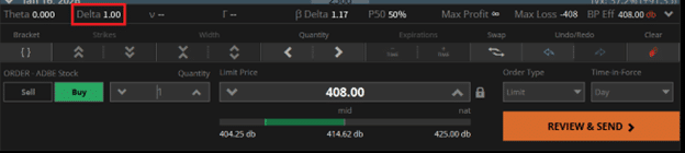 beta-weighted delta