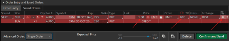 conditional vertical spread thinkorswim