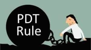 how to avoid the pdt rule