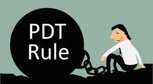 how to avoid pdt rule