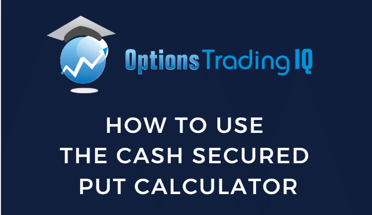 how to use the cash secured put calculator