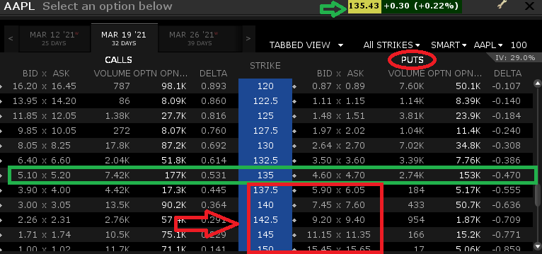 Apple Puts And Calls