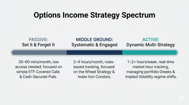 passive vs active options income